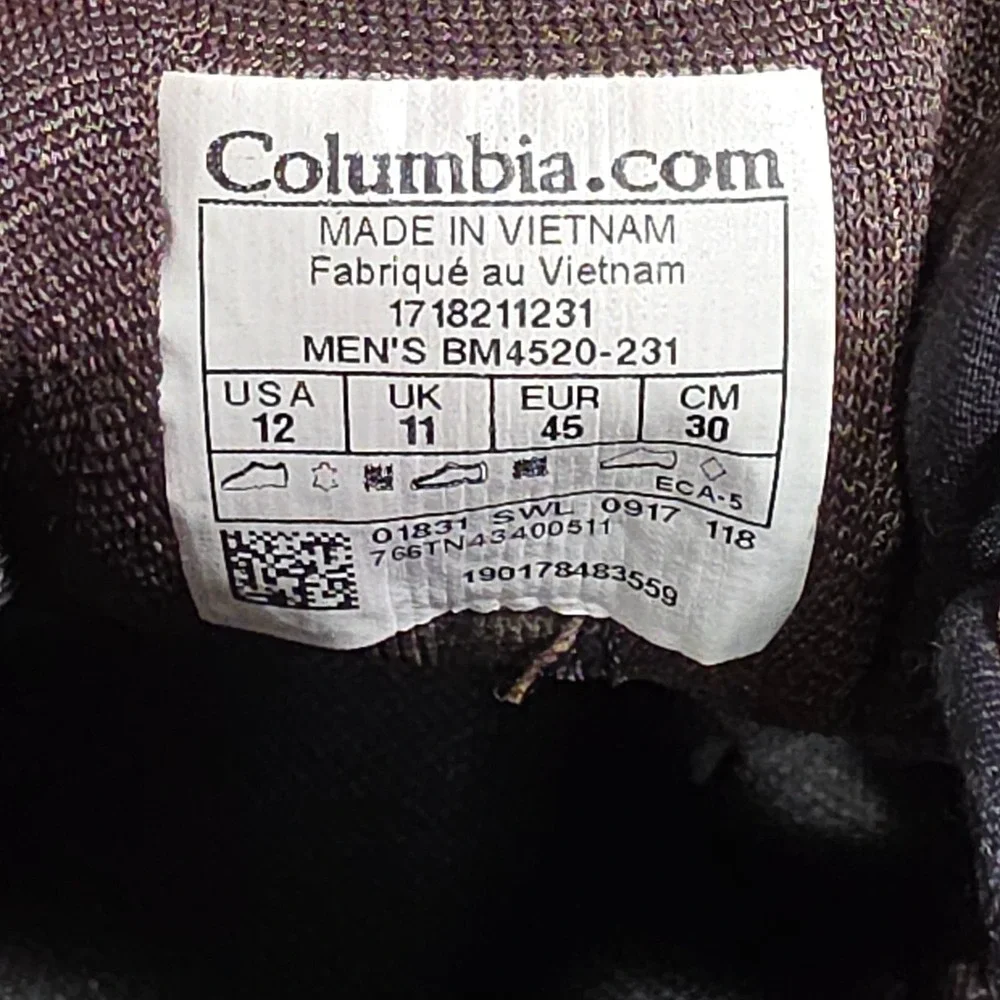 Columbia Terrebonne‎ Sandals Mens 12 Hiking Slip On BM4520-231 Leather Brown NEW